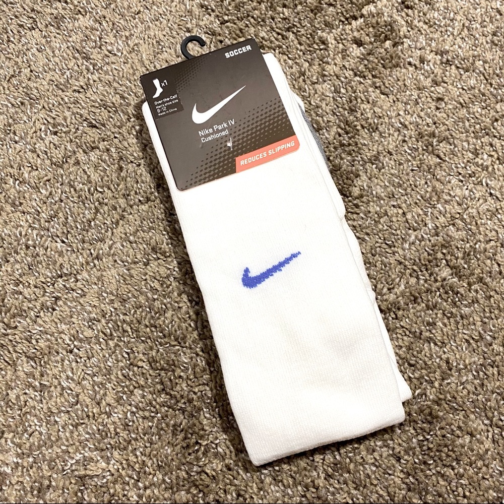 Nike Park IV Cushioned, Soccer Sock White